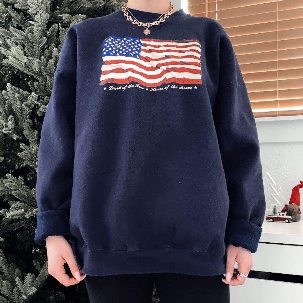 USA Flag Crewneck